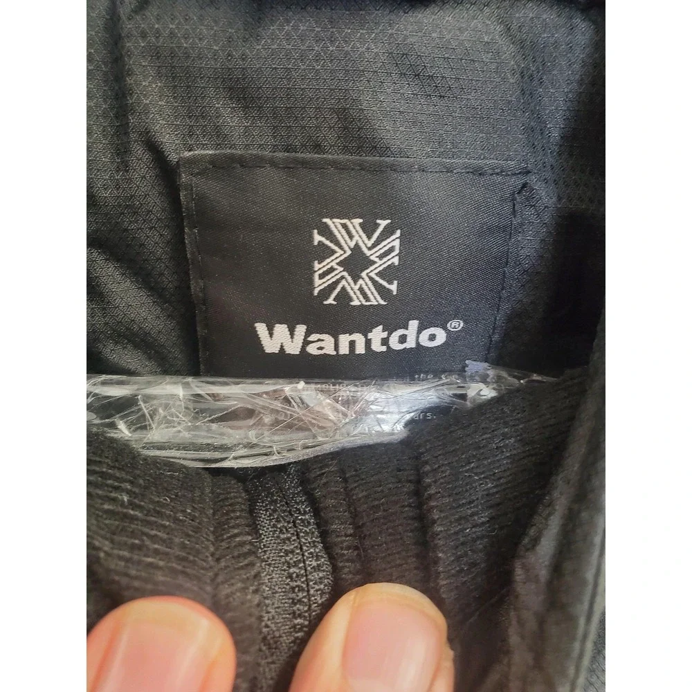 Wantdo Jacket Mens 3XL Black Hooded Water Resistant Fleece Lined Ski Snow